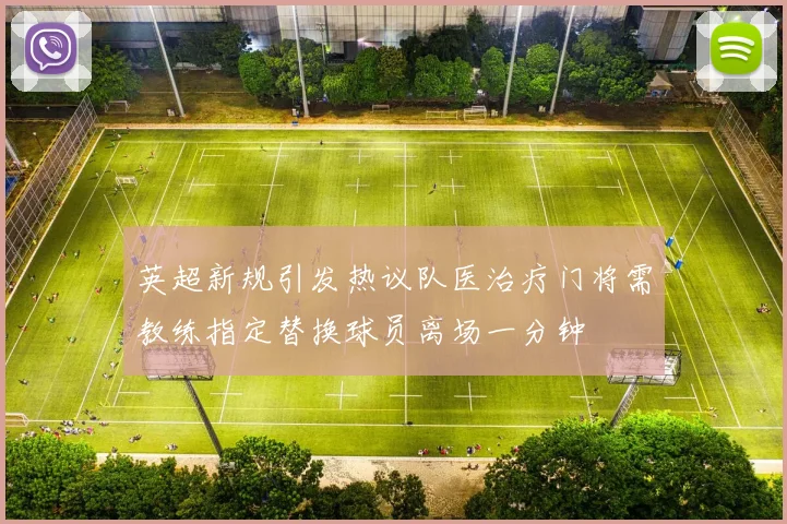 英超新规引发热议队医治疗门将需教练指定替换球员离场一分钟